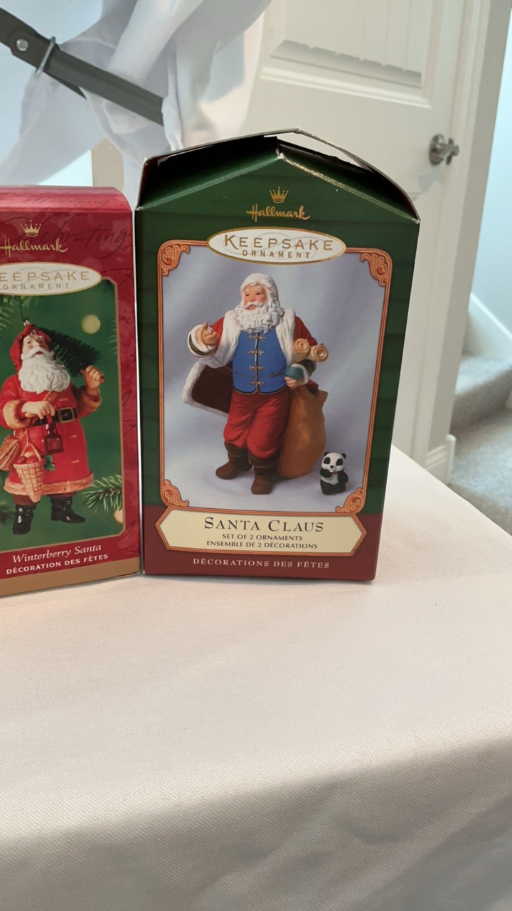 Hallmark Keepsake Santa Claus Ornament Collection - 7 Piece Lot - Includes Special Edition & Pewter