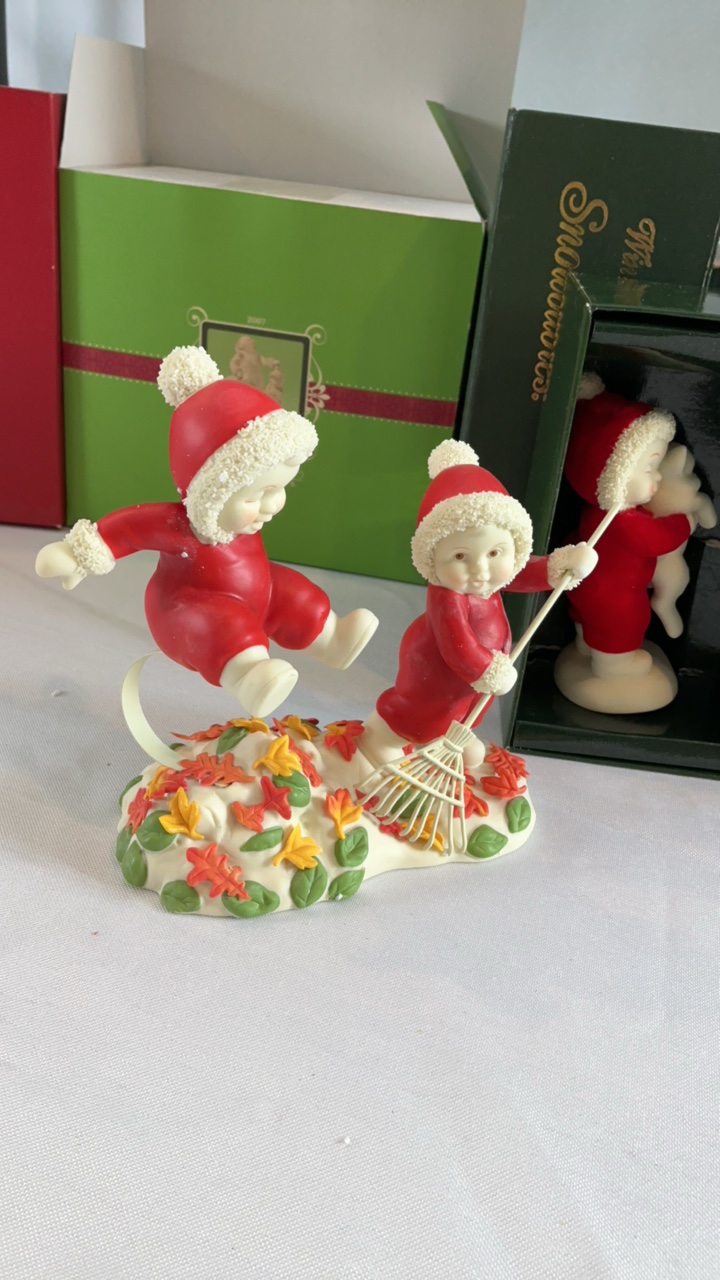 Department 56 Snowbabies Figurine Collection  5 Piece Lot  Includes Rare FallHoliday Special Editions