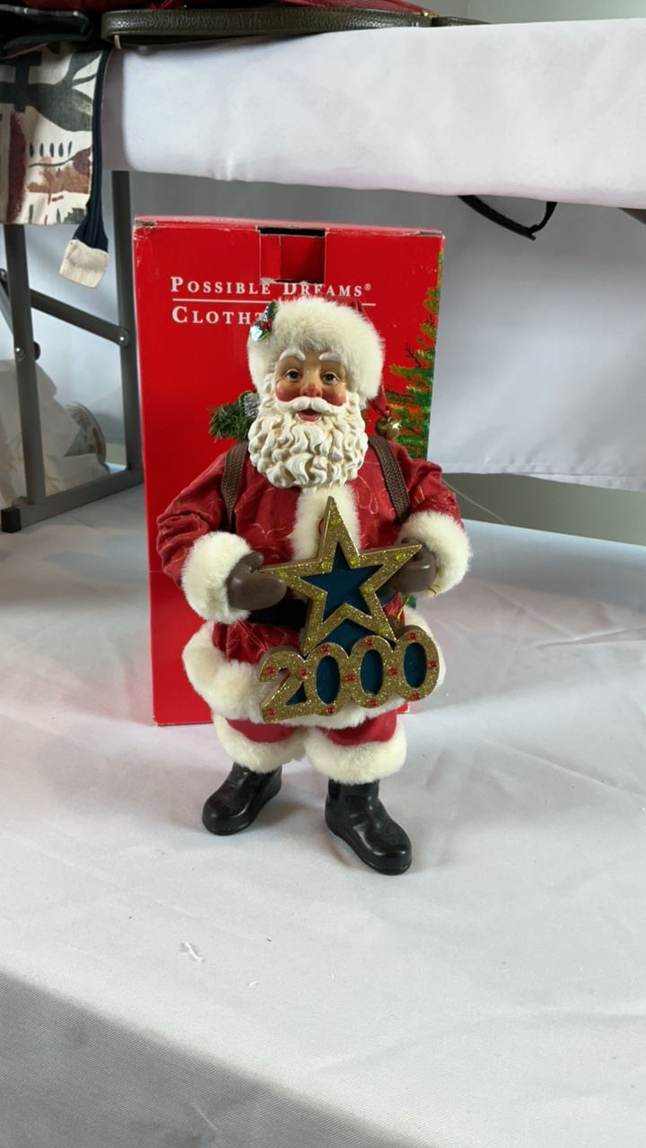 Vintage 11 Possible Dreams Clothtique Greeting the Millennium Santa  Year 2000 Collector Edition
