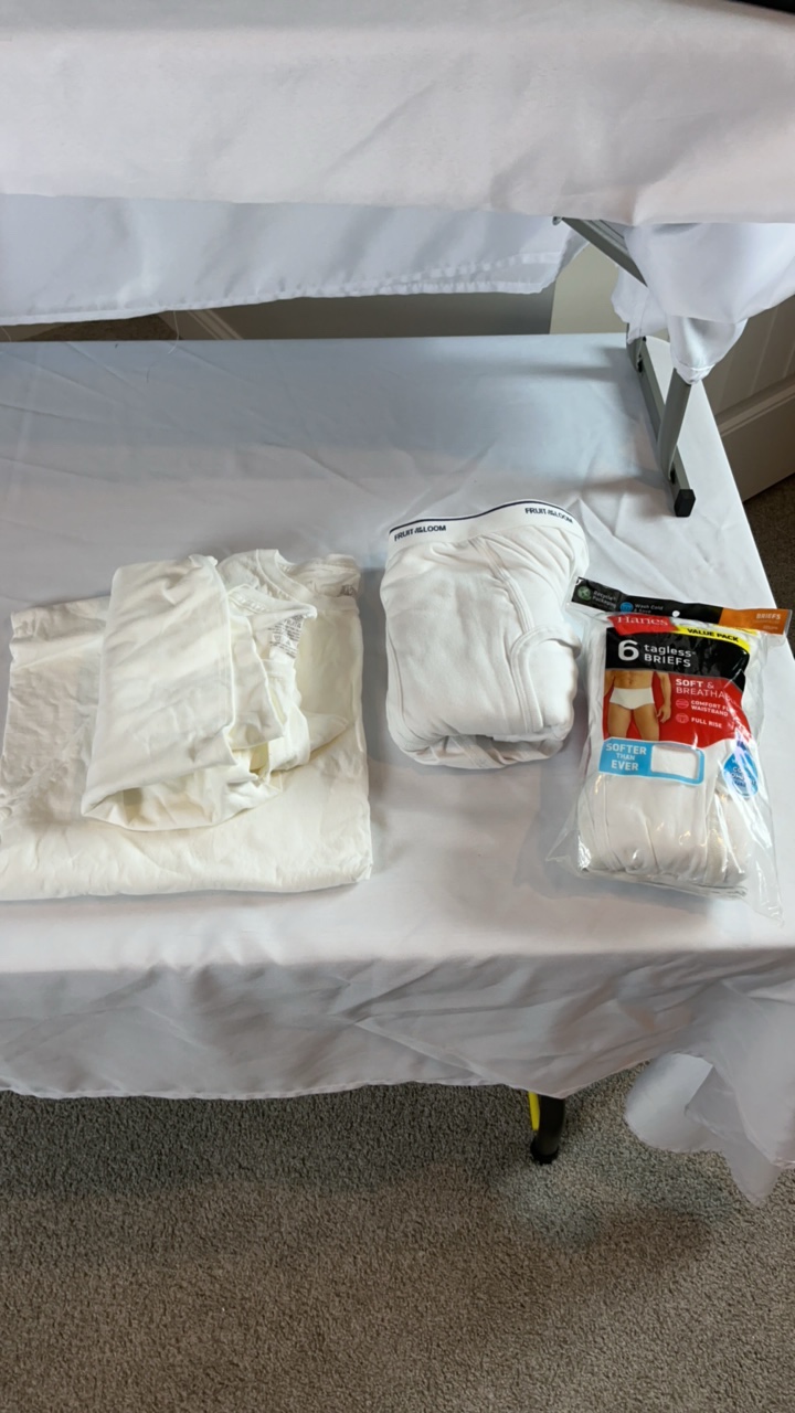 Mens Wardrobe Essentials Lot  Hanes & Fruit of the Loom  11 Piece Set (Underwear & T-Shirts)