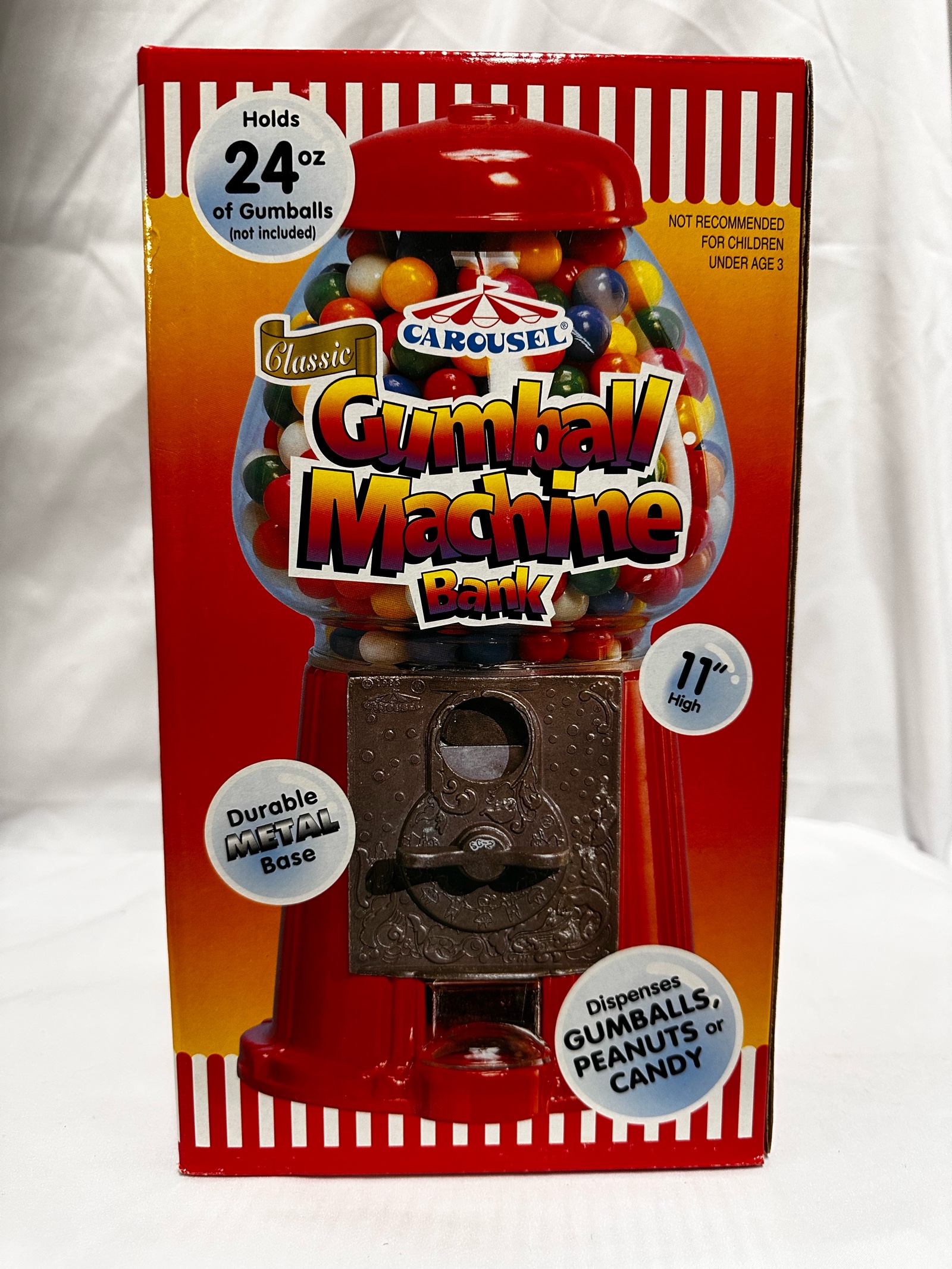 Carousel Classic Gumball Machine Bank