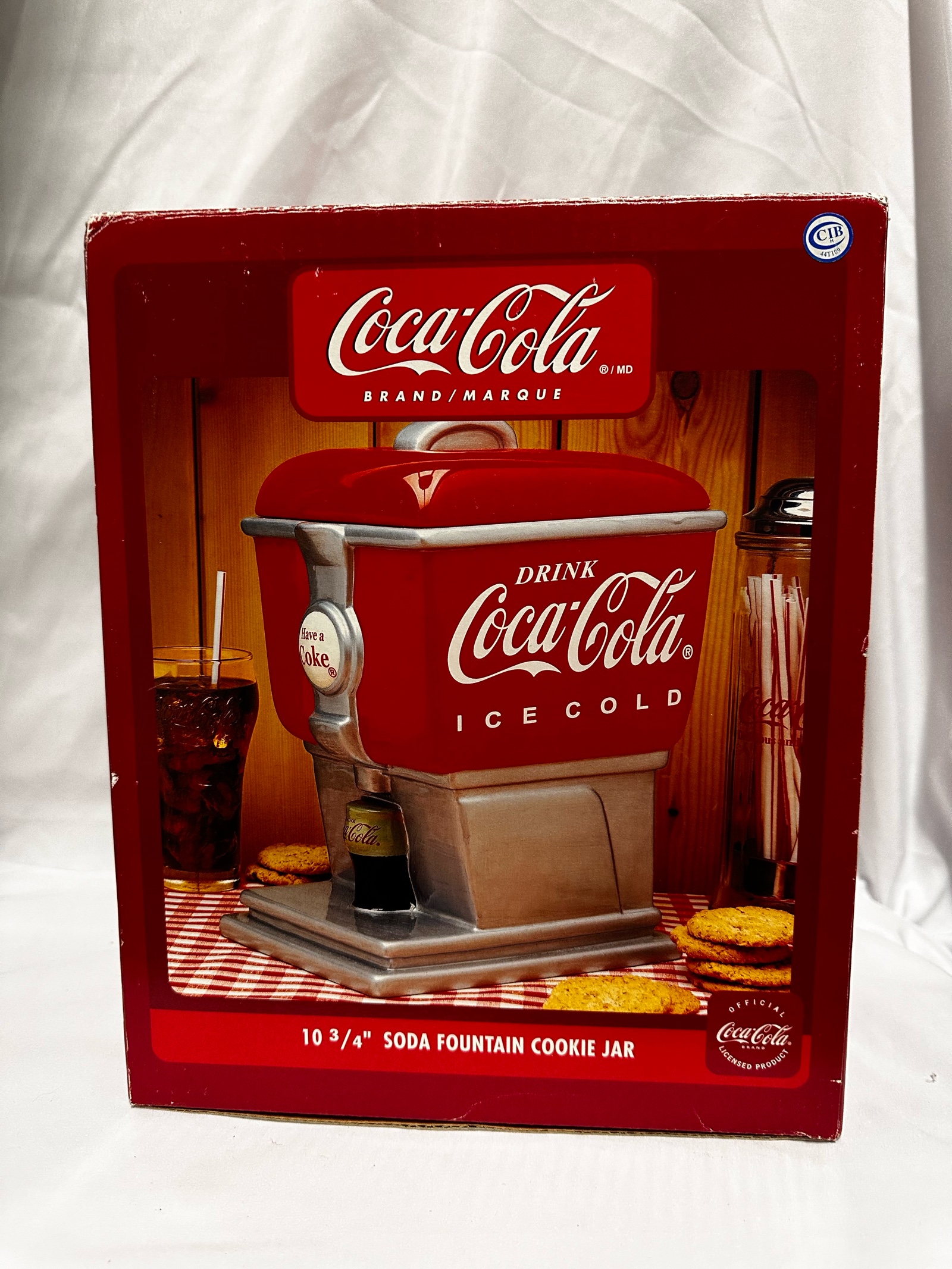 Coca-Cola soda fountain cookie jar