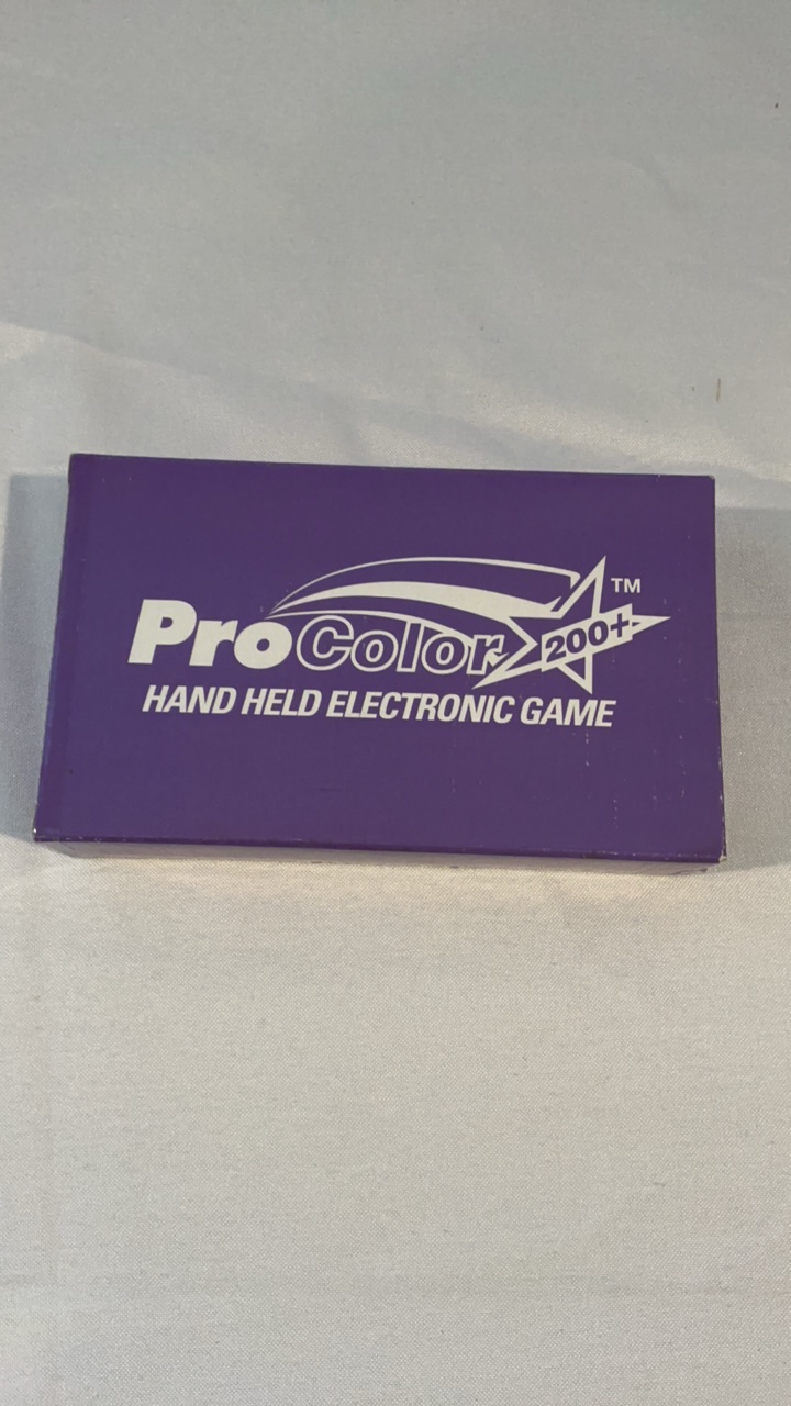 Vintage ProColor 200 Handheld Electronic Game - Retro 1998 Purple Edition