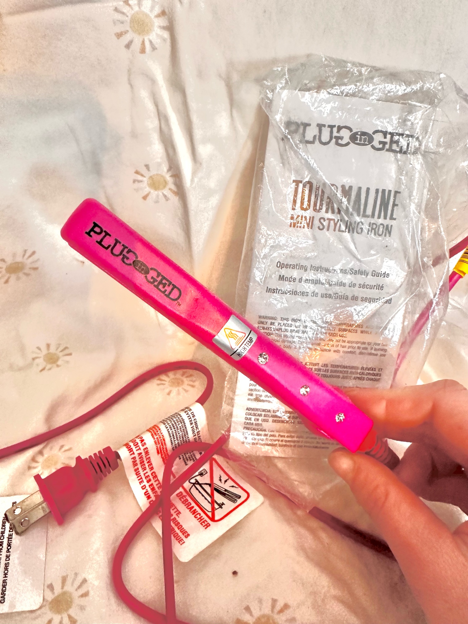 Plugged In Tourmaline Mini Styling Iron.