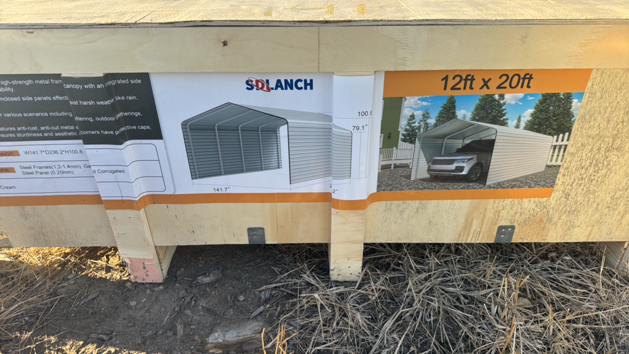lot 741 image: High-End CarportSDLANCH2025UnusedSDLC1220
