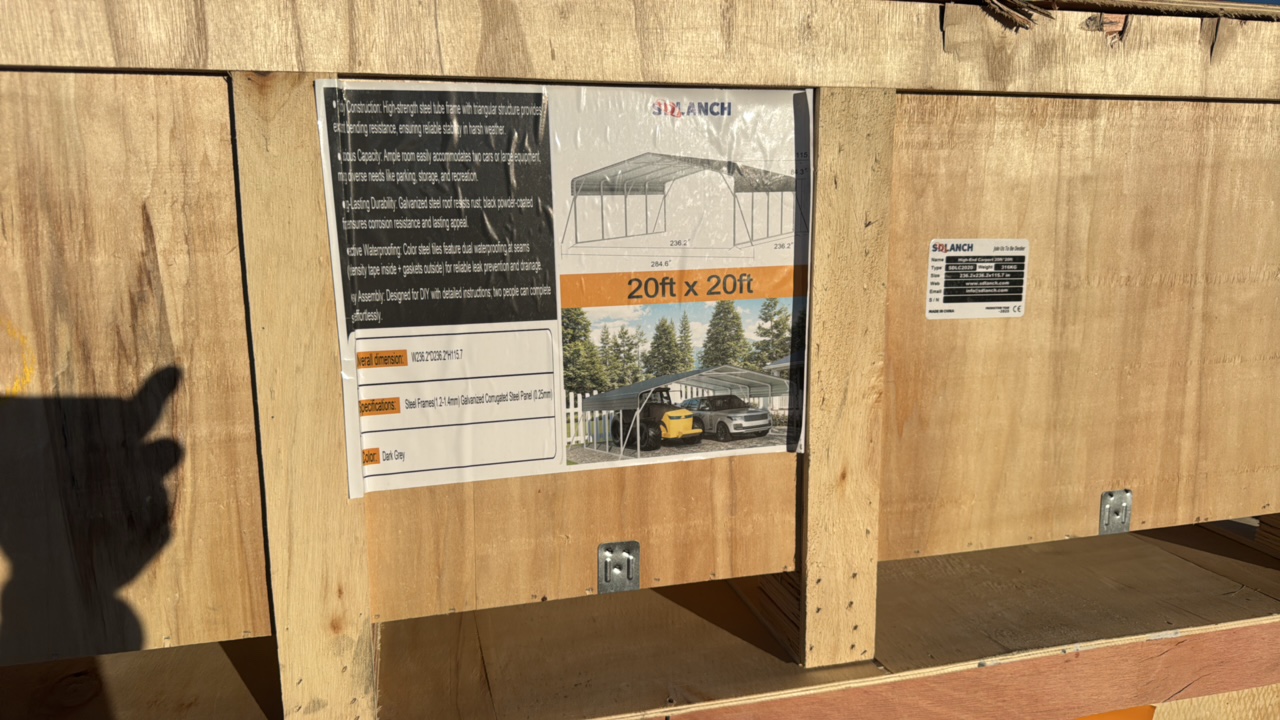 lot 743 image: High-End CarportSDLANCH2025UnusedSDLC2020