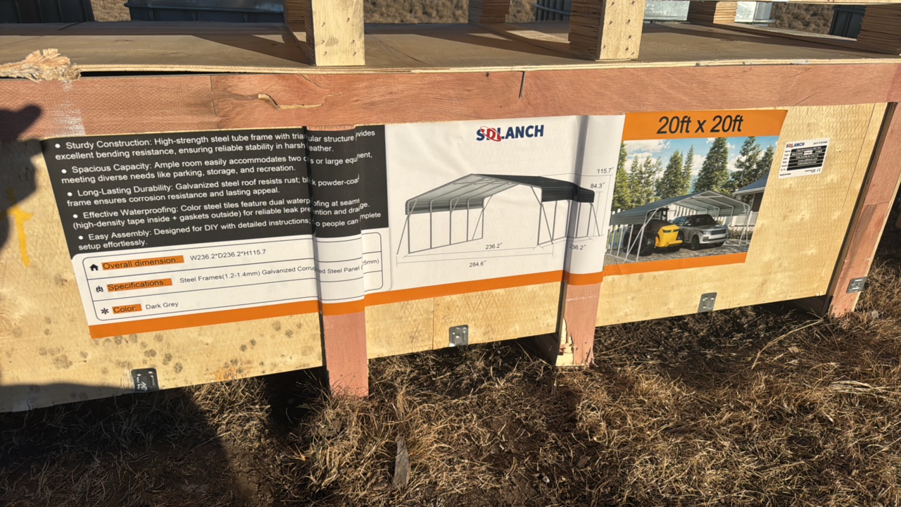 lot 744 image: High-End CarportSDLANCH2025UnusedSDLC2021