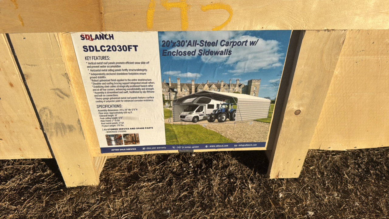 lot 745 image: High-End CarportSDLANCH2025UnusedSDLC2030FT