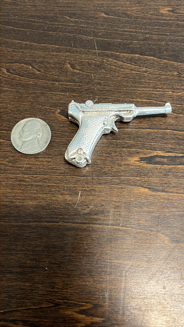 lot 29 image: Pure Silver 999 casted Luger