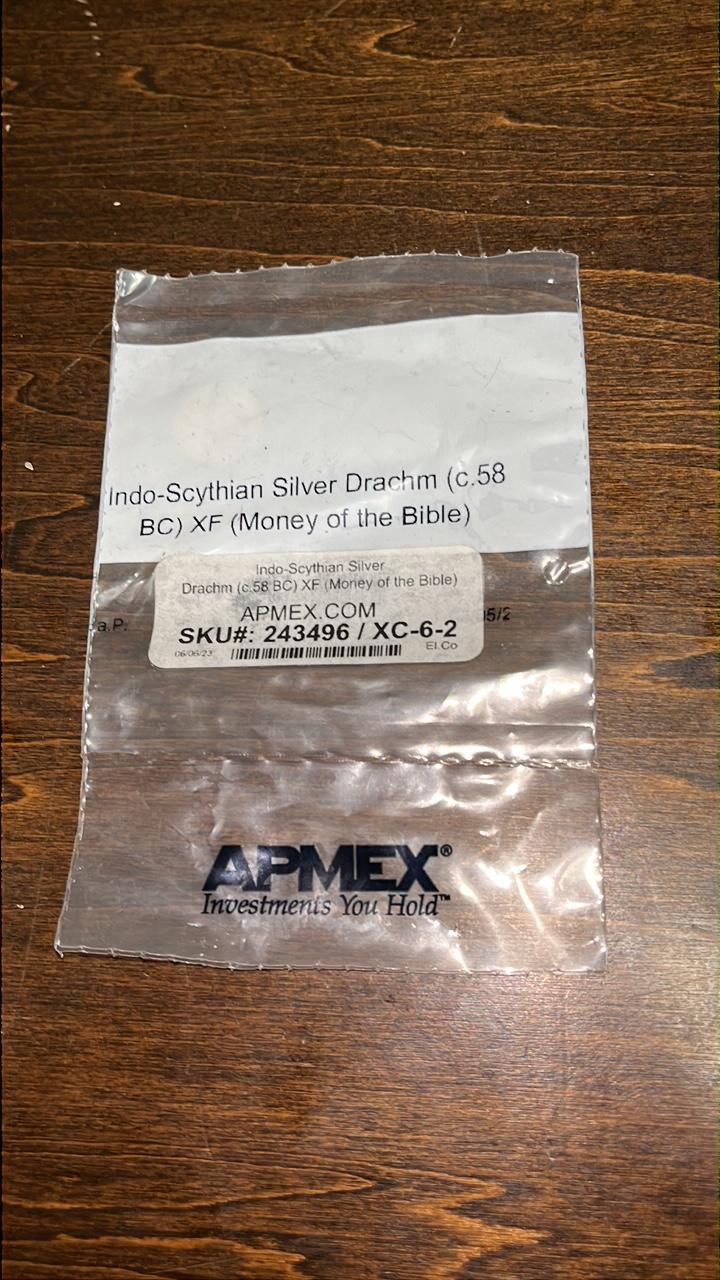 lot 49 image: Indo-Scythian Silver Drachm 58BC