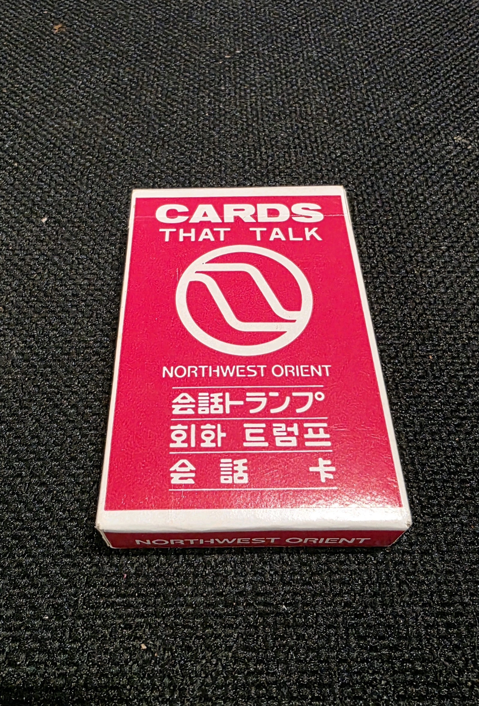 lot 135 image: Full Deck of VINTAGE Northwest Orient Airlines Cards That Talk Playing Cards ( pre-1986)