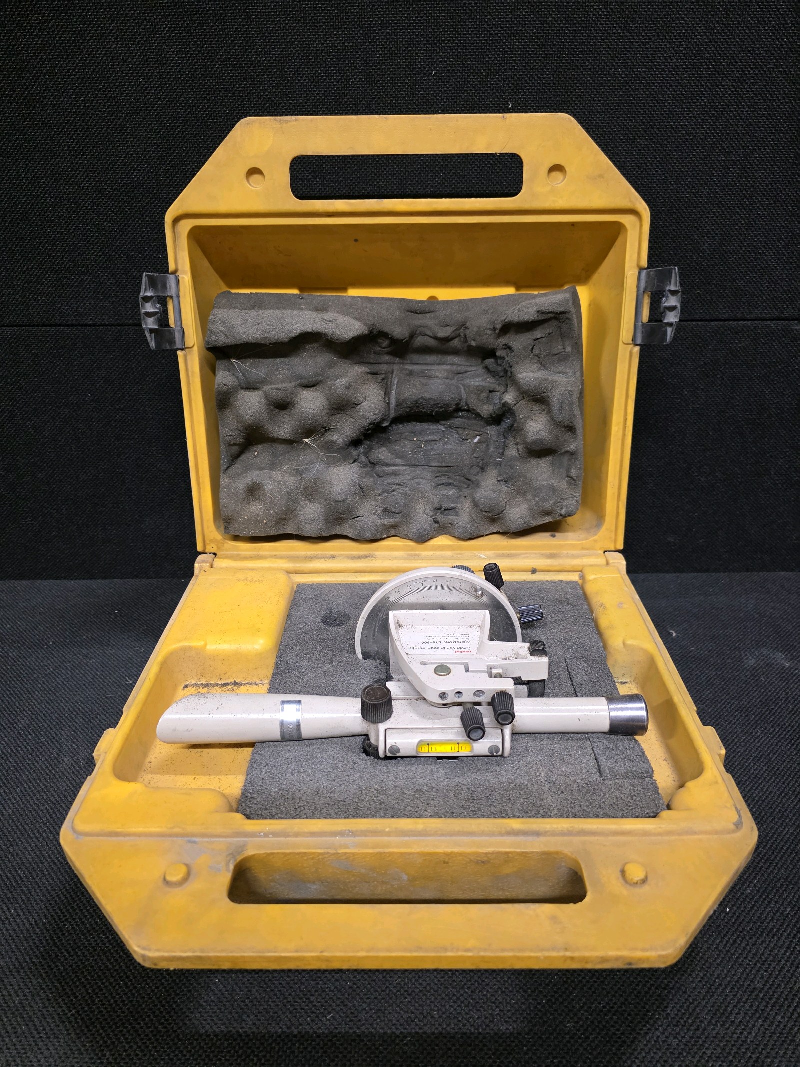 lot 153 image: David White Meridian LT6-900 Transit Level Realist Survey Tool USA Made w CASE