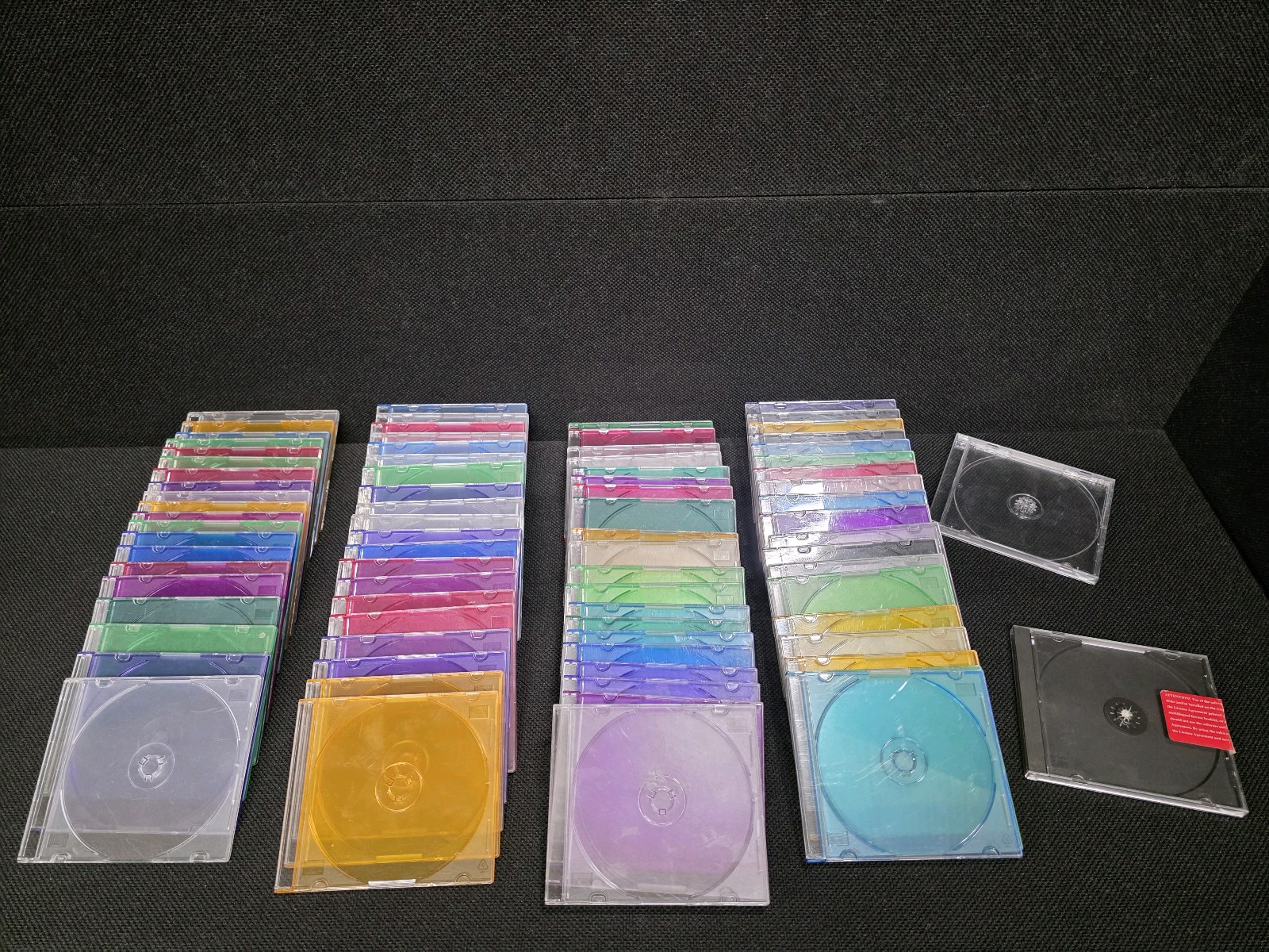 lot 181 image: 80 Compact CD  DVD Cases