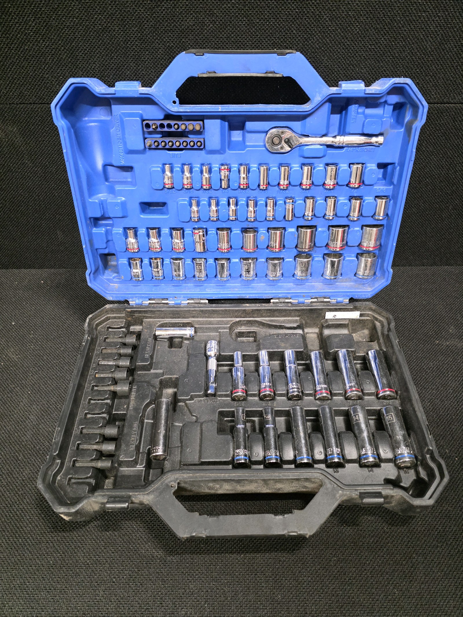 lot 194 image: Kobalt 100-Piece Mechanics Tool Set ( Incomplete )