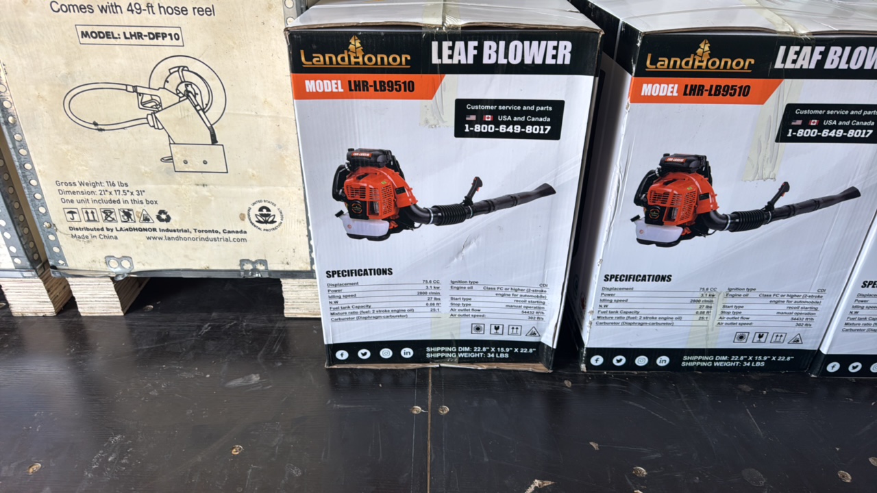 lot 105 image: Leaf BlowerLandhonor2025UnusedLHR-LB9510