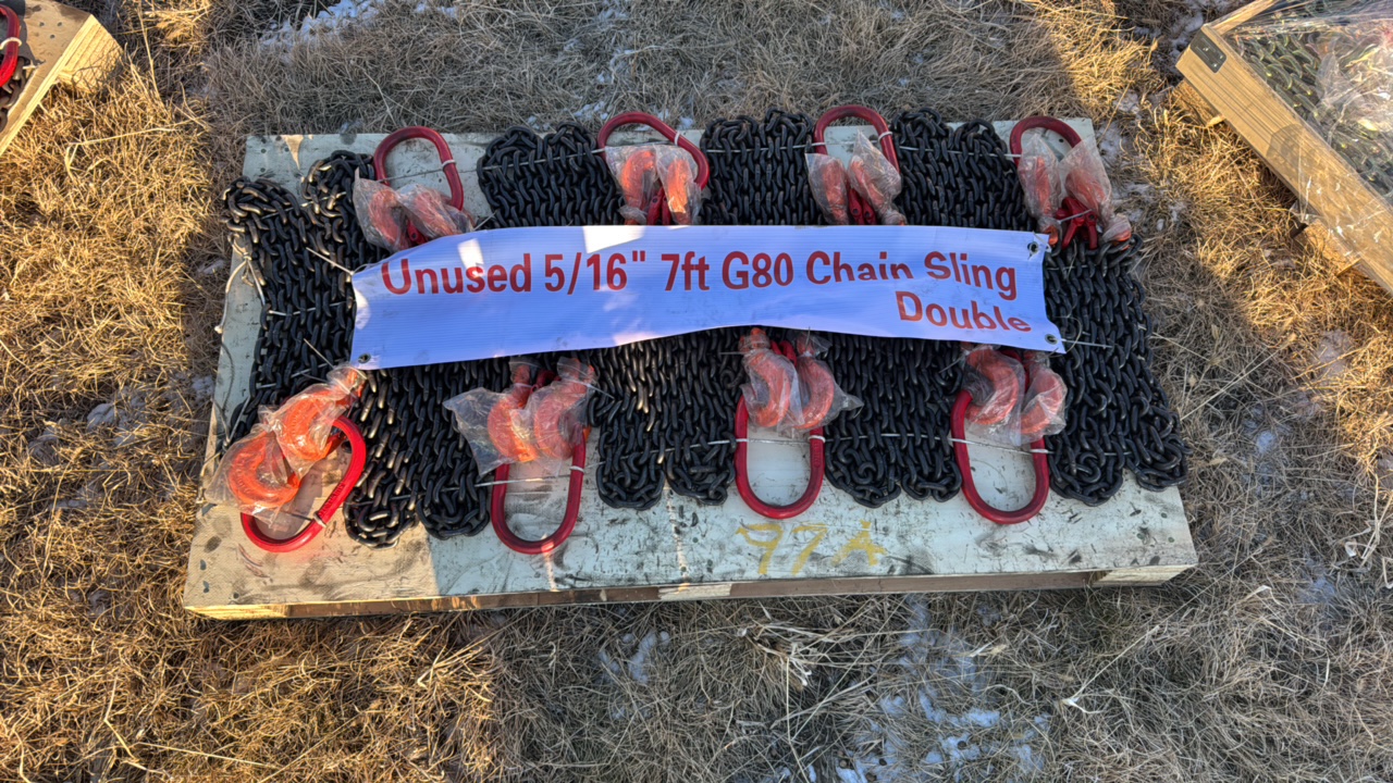 lot 93 image: 7 ft Double Legs Lifting Chain Sling Landhonor 2025 Unused LHR-G80