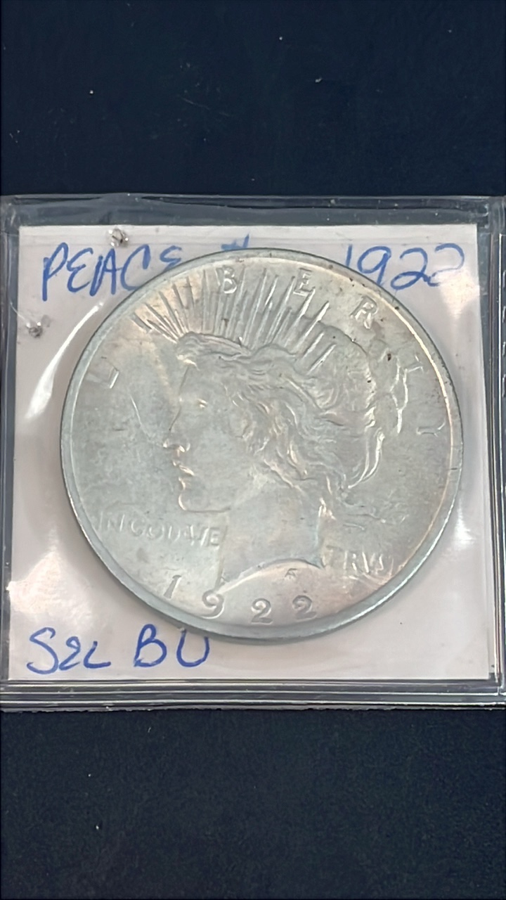 lot 10 image: 1922 MS Peace Dollar