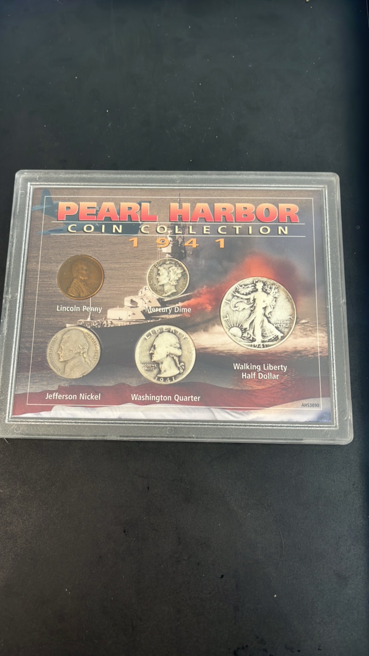 lot 23 image: 1941 Pearl Harbor Coin Collection