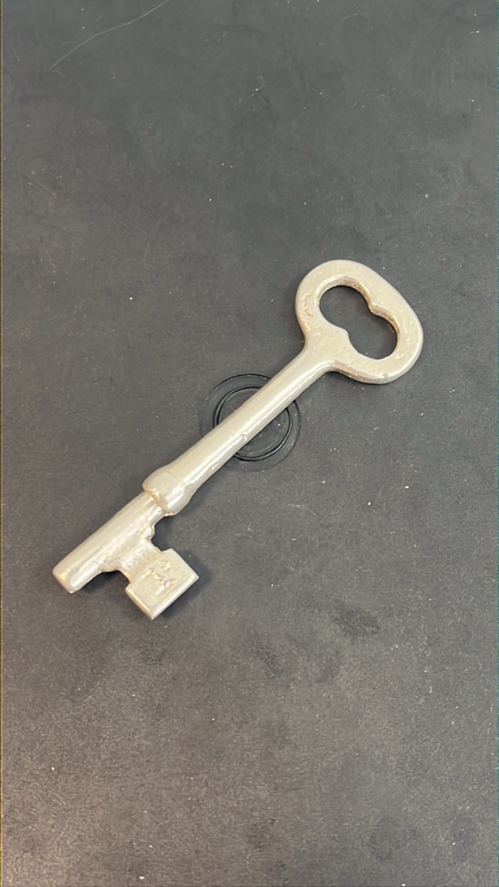 lot 38 image: .999 fine silver cast into a skeleton key