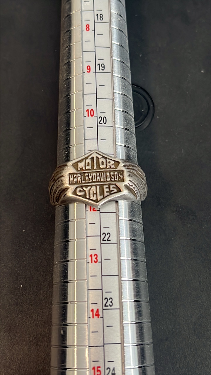 lot 45 image: Harley Davidson Sterling Ring size 11 8 grams