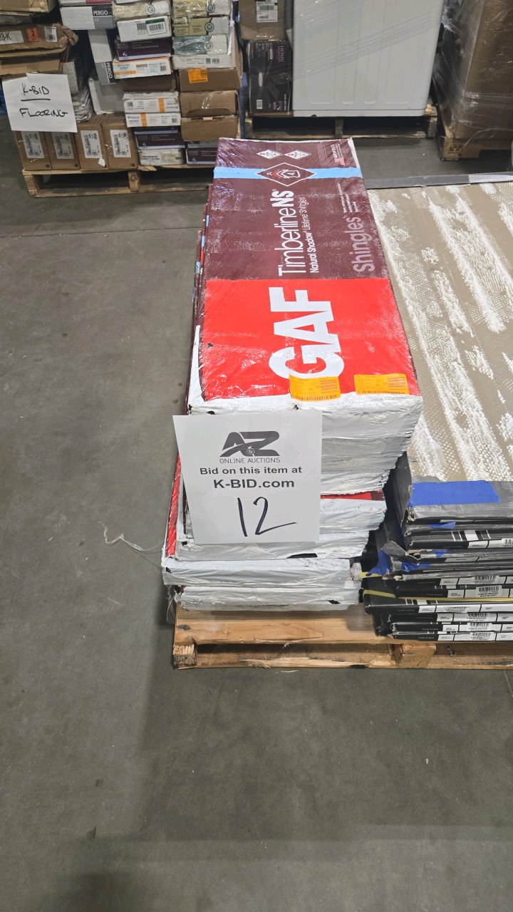 lot 12 image: GAF Timberline Natural Shadow Charcoal Algae Resistant Architectural Shingles (33.33 sq. ft. per Bundle)