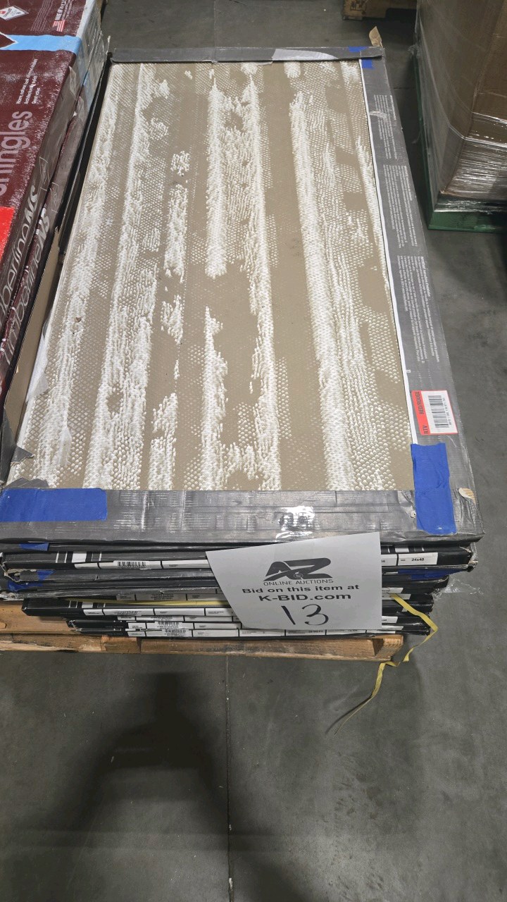 lot 13 image: MSI Amari Gold 24 in. x 48 in. Polished Porcelain Marble Look Floor and Wall Tile (384 sq. ft.)