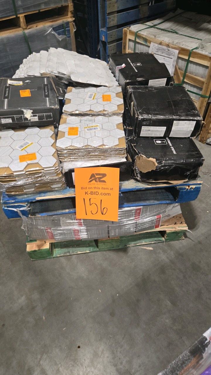 lot 156 image: Wholesale Pallet Lot of tile