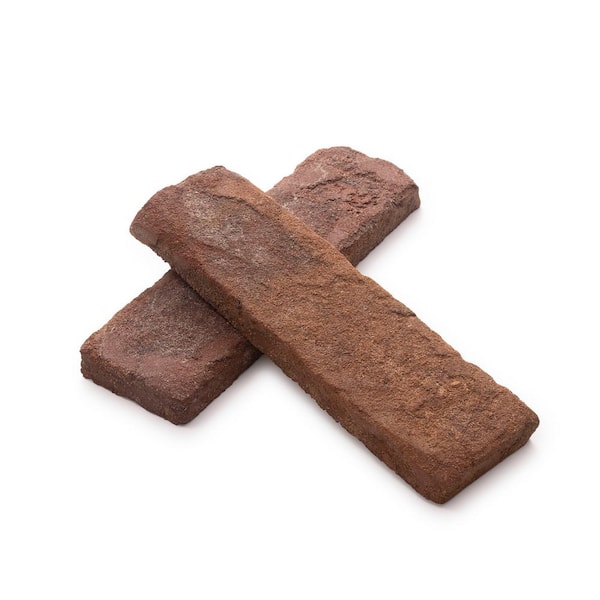 lot 163 image: (14) Old Mill Brick 7.625 in. x 2.25 in. x 0.625 in. Millhouse Thin Brick Singles - Flats (Box of 42)