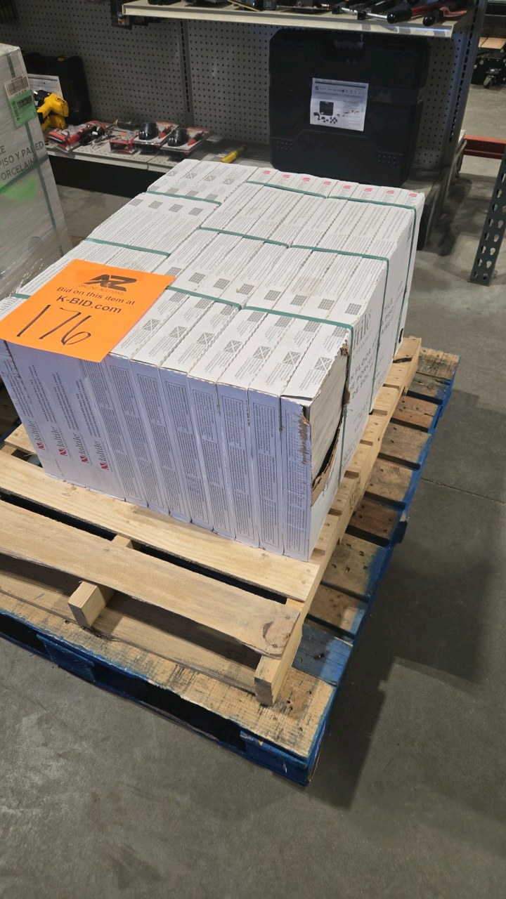 lot 176 image: Daltile St. Clamont Ivory Marble 15 in. x 30 in. Glazed Porcelain Floor and Wall Tile (196 sq. ft.)