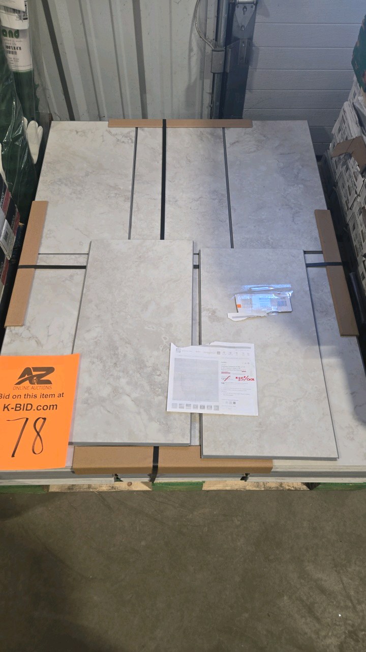 lot 178 image: Lifeproof Inverness Travertine 22 MIL x 11.9 in. W x 23.8 in. L Click Lock Waterproof Vinyl Tile Flooring (318 sqft)