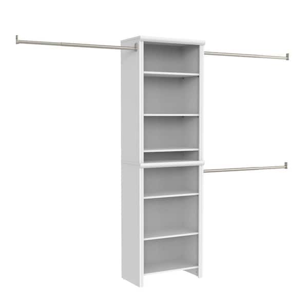 lot 198 image: ClosetMaid Impressions Standard 60 in. W - 120 in. W White Wood Closet System