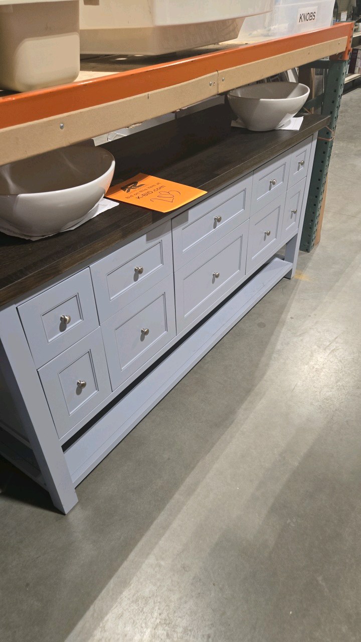 lot 203 image: James Martin Vanities Breckenridge 71.9 in. W x 23.5 in. D x 33.0 in. H Double Bath Vanity Cabinet