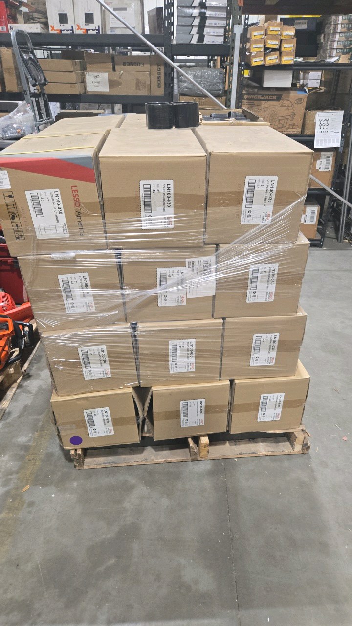 lot 53 image: 900 - VPC 3 in. ABS Plastic DWV Hub x Hub Coupling Fitting