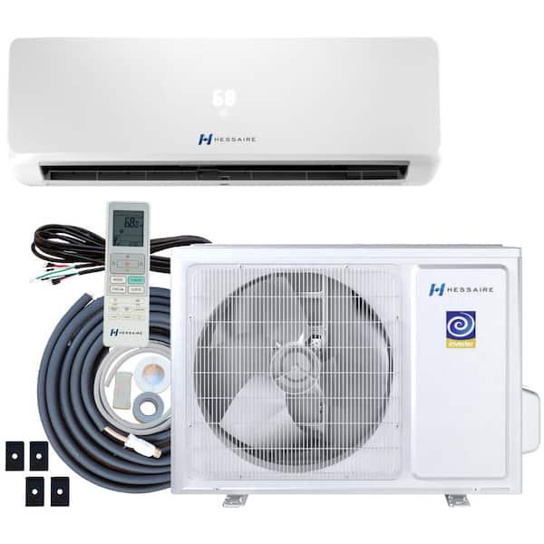 lot 65 image: Hessaire DIY 21.7 SEER2 12,000 BTU Wi-Fi 1 Ton Ductless Mini Split Air Conditioner and Heat Pump Variable Speed Inverter-115-Volt