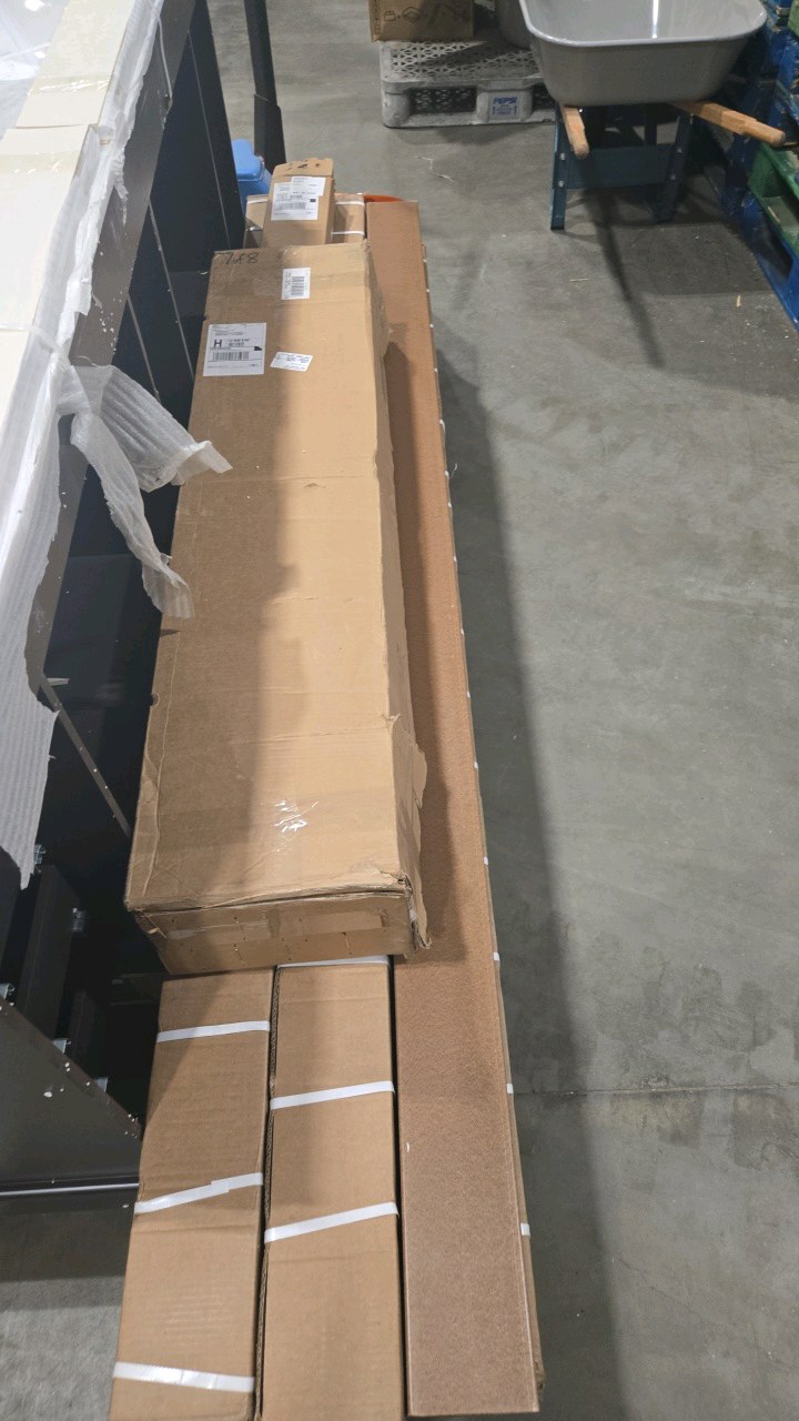 lot 68 image: Natures Composites Composite Modern Horizontal Semi-Privacy Perimeter Gate (3.5 ft. H x 4 ft. W) Timber Brown & 6 post