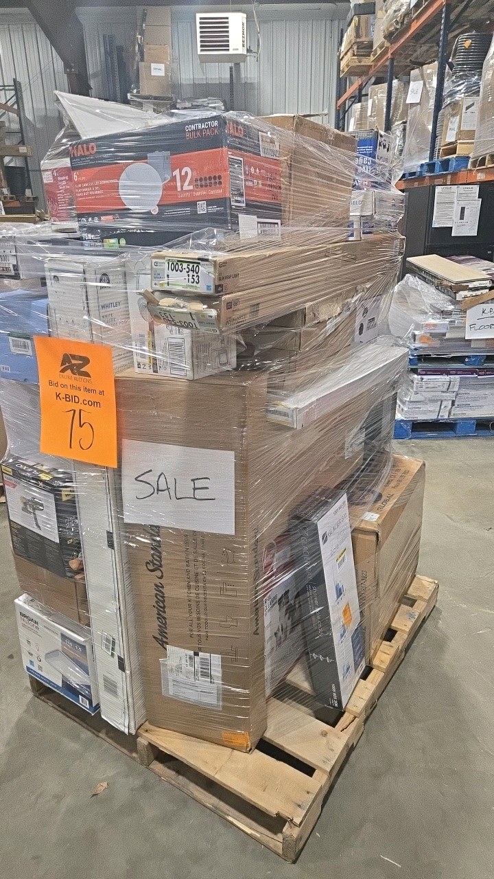 lot 75 image: WHOLESALE PALLET LOT OF GENERAL MERCHANDISE