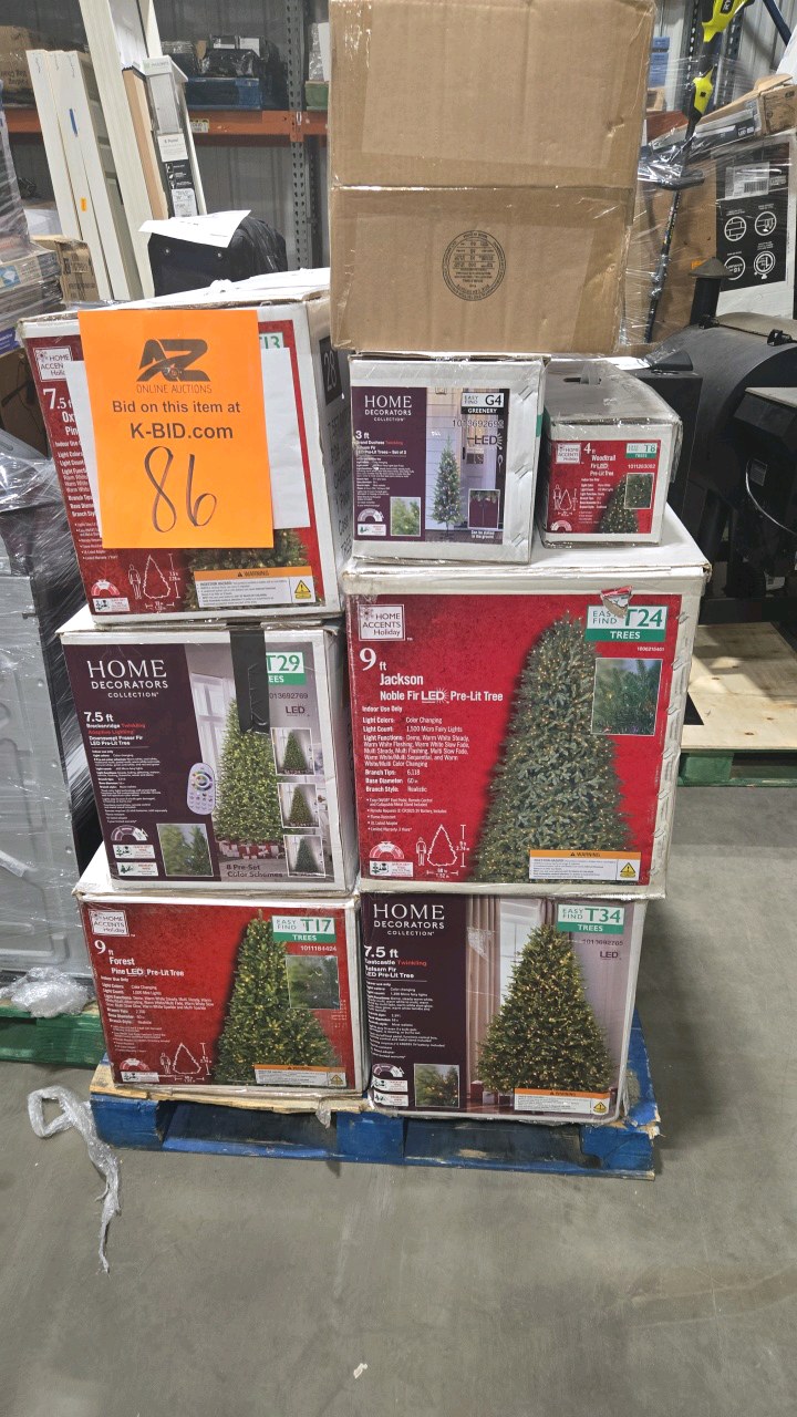 lot 86 image: Christmas Holiday Sale  Pallet of Store Returns