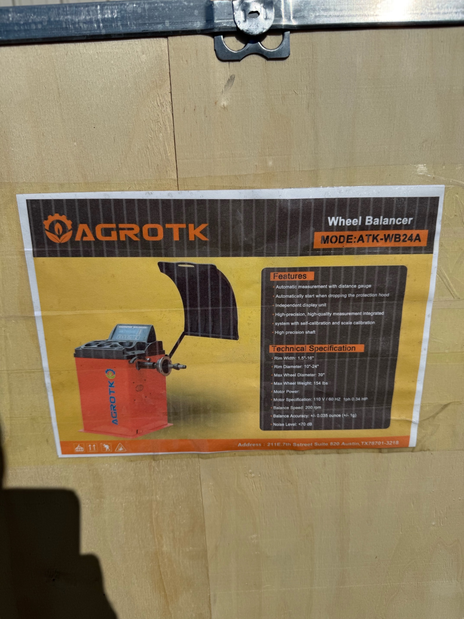 lot 2162 image: Tire balancer