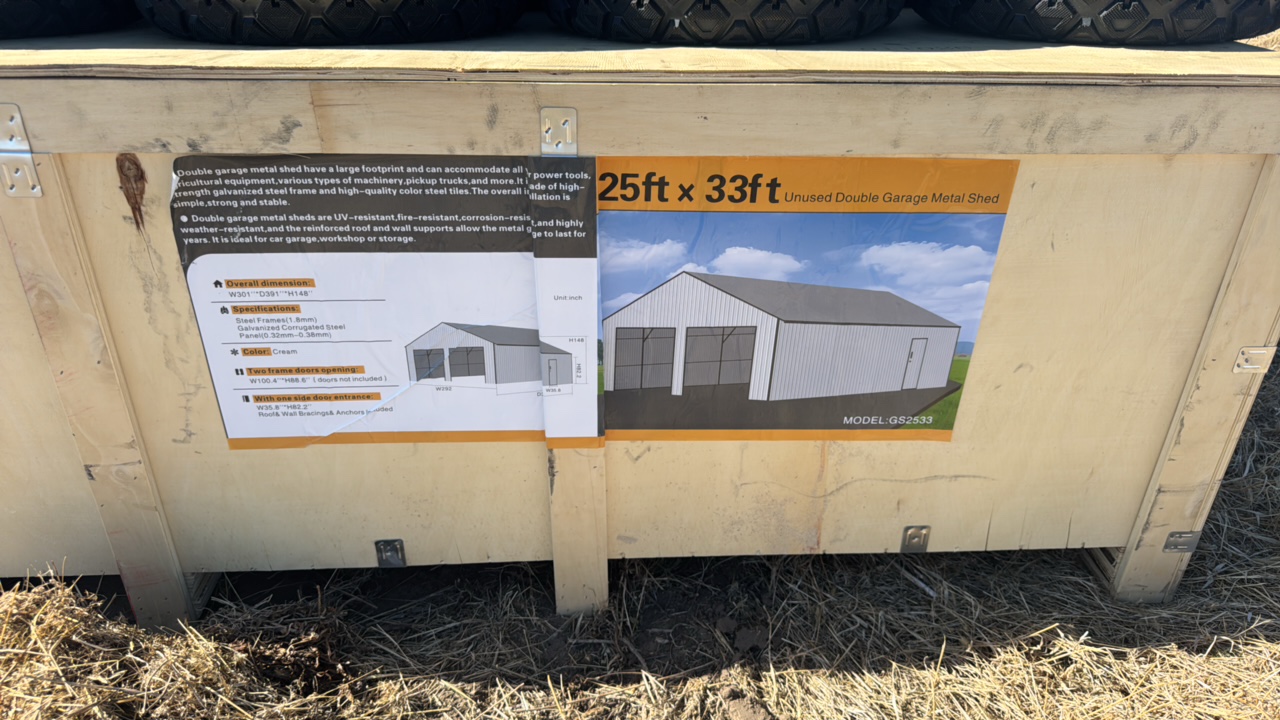 lot 62 image: High-End CarportSDLANCH2025UnusedSDL2533DGMS