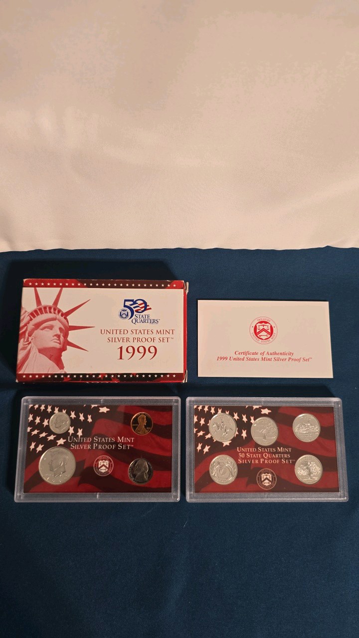 RED 1999 US MINT PROOF SET