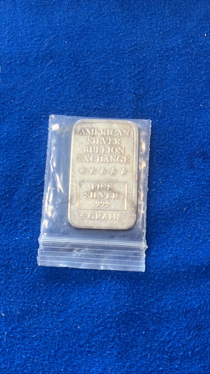 lot 12-1 image: American Silver Bullion Exchange 5 Gram bar