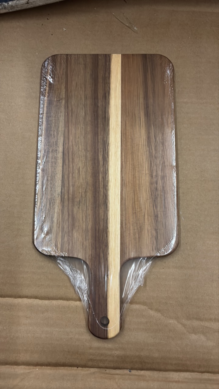 lot 204 image: Brand New Charcuterie Board, Wood, Stained and Multi-Color, Great for Entertaining or for Using as Cutting Board and Serving Board