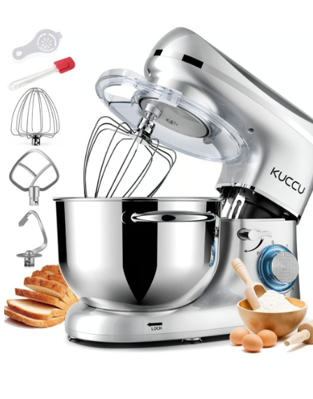 lot 212 image: Stand Mixer 6.5 QT 660W Six Speed, WHITE COLOR