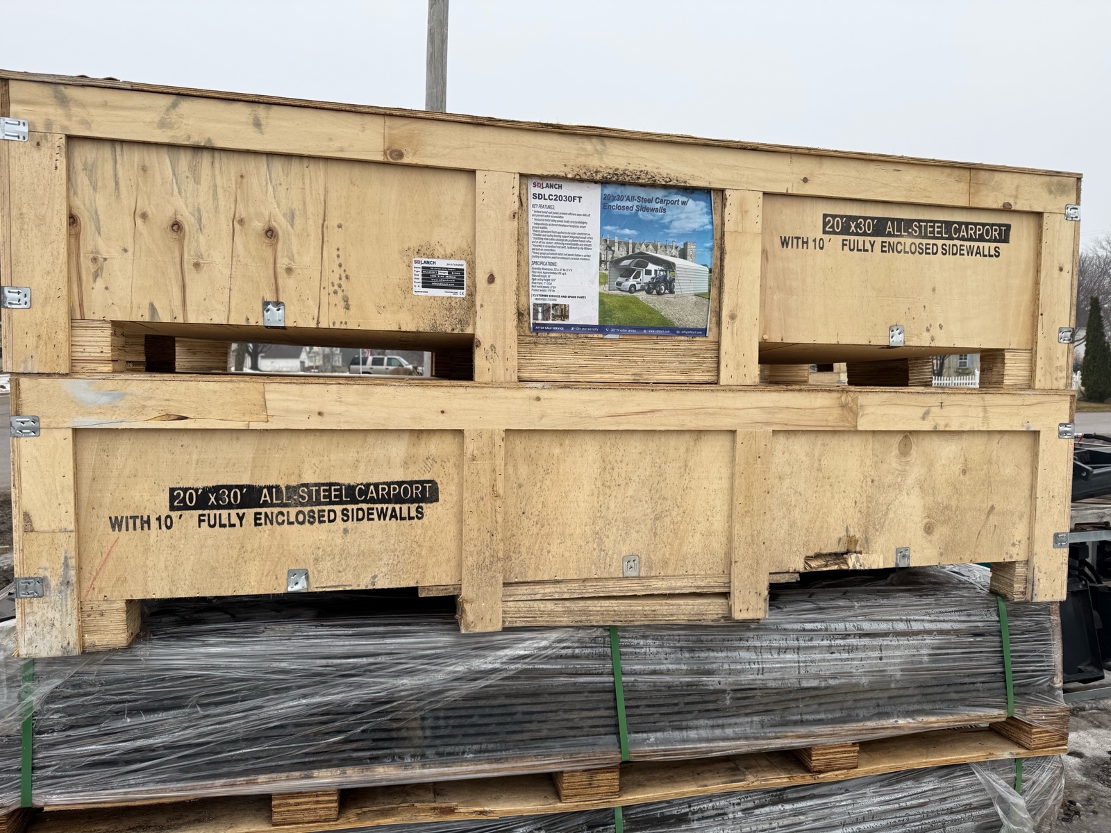 lot 148 image: SDLC2030FT 20x30All-Steel Carport