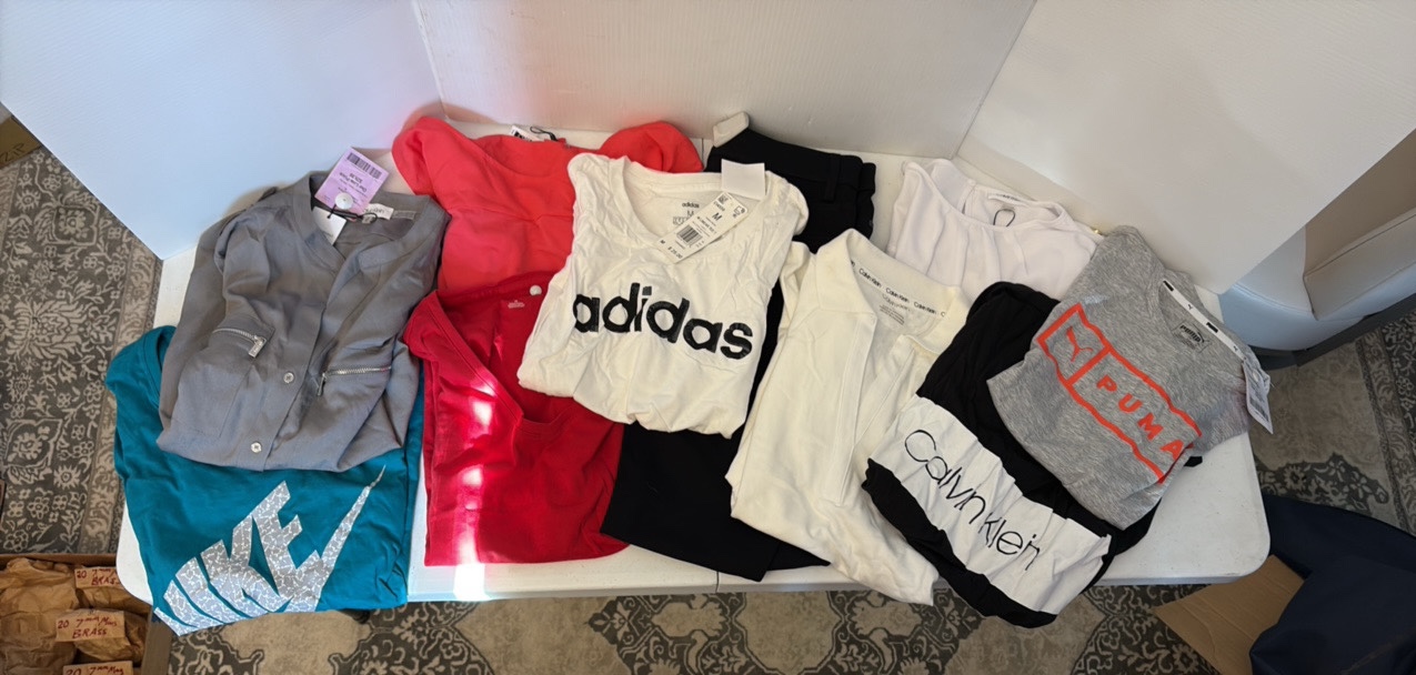 lot 117 image: T-SHIRTS & Button-ups, CK pants, Calvin Klein, Adidas, Puma, Nike