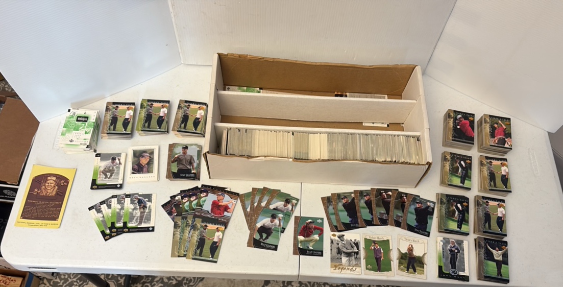 lot 125 image: UPPER Deck golf cards, (mostly tigers tales)