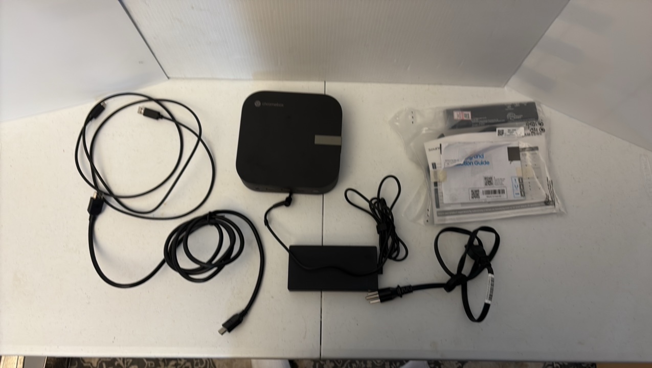 lot 132 image: HDMI Chromebox with adapter