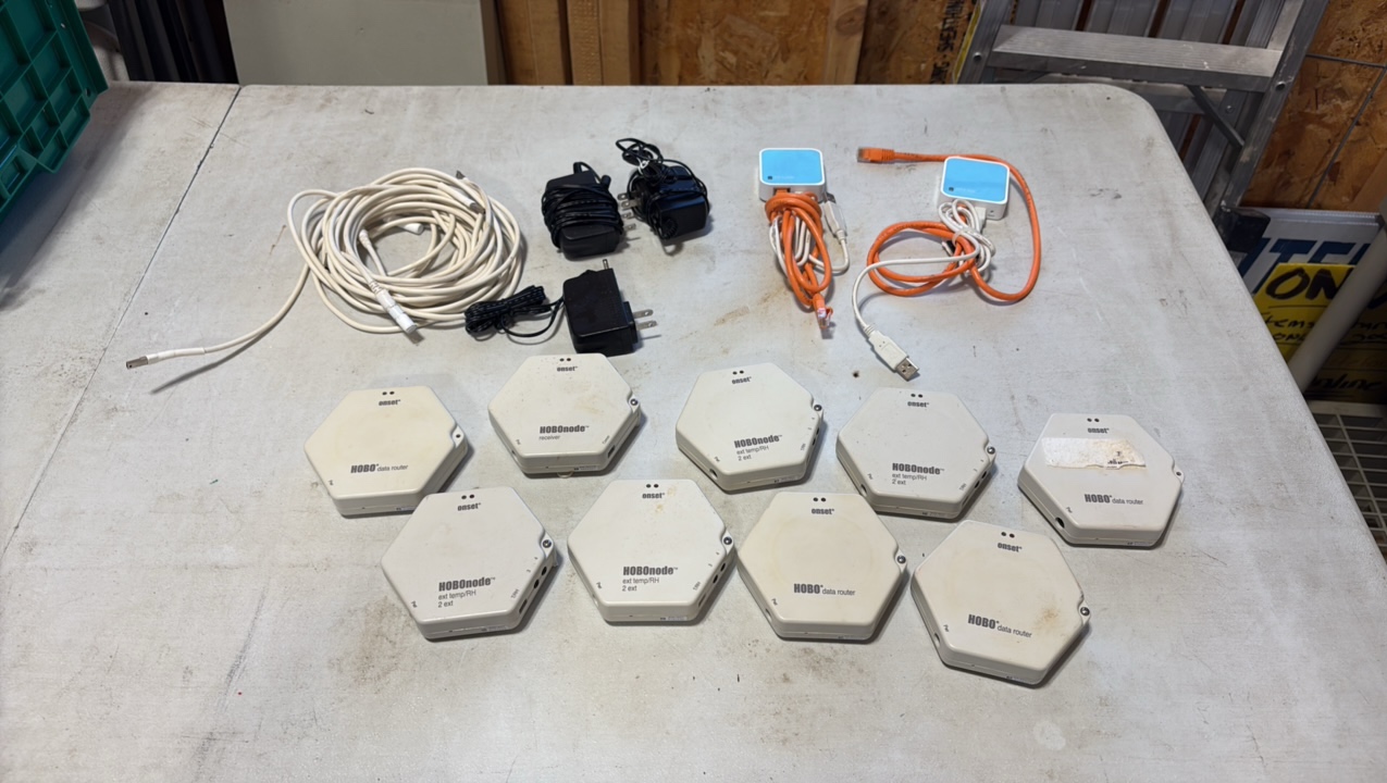 lot 137 image: HOBOnode and TP Link data nodes routers receivers