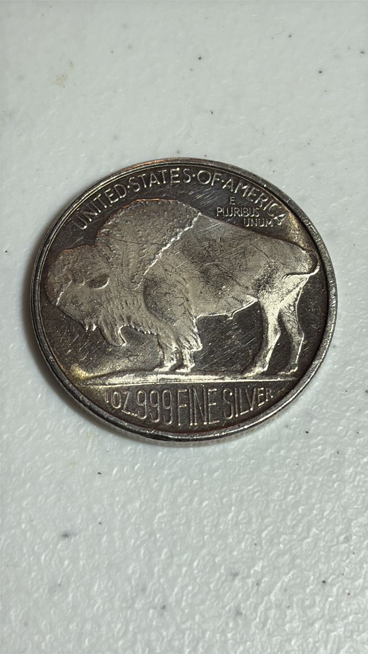 1 oz .999 FINE Silver Buffalo Nickel