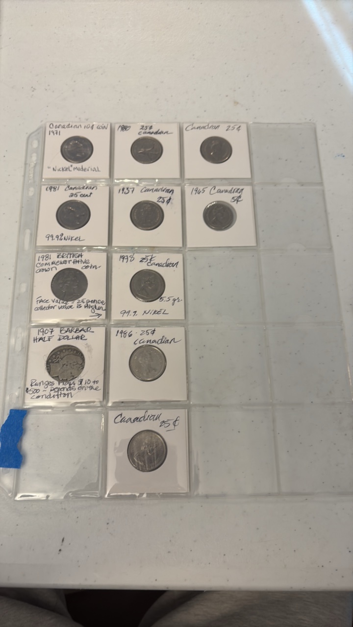 lot 58 image: COINS Canadian and British